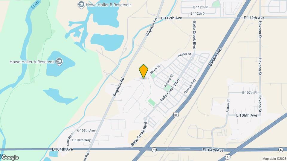 8891 E 106th Pl Map and Location Details