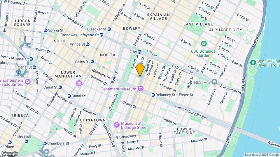 141 Allen St Mapa y Detalles de la Ubicación