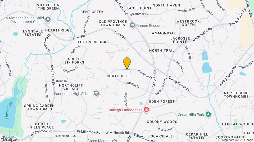 405 Killington Dr Map and Location Details