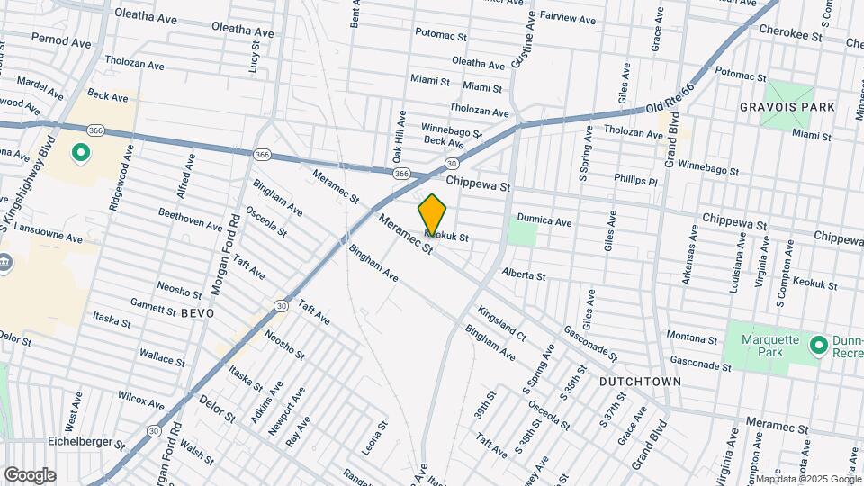 4045-4057 Meramec St Map and Location Details