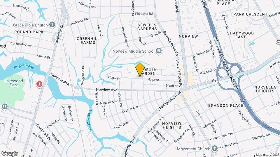 1023 Hugo St Map and Location Details