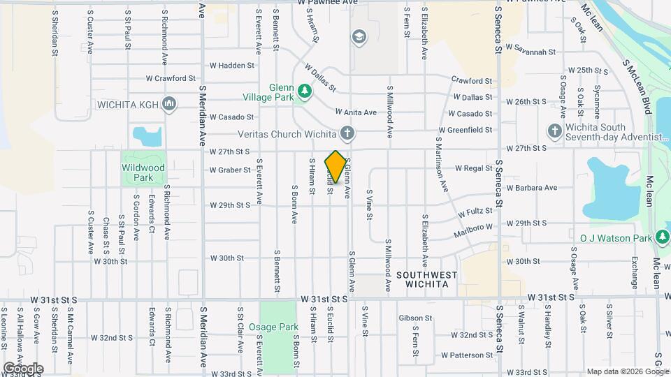 2922 S Euclid St Mapa y Detalles de la Ubicación