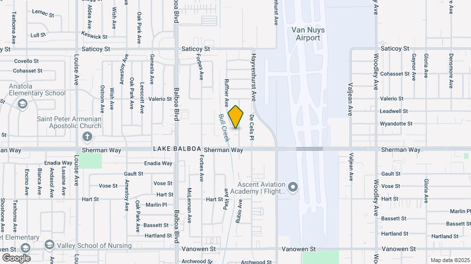 16639 Cantlay St Map and Location Details