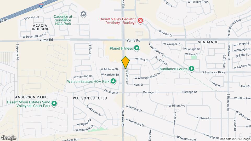 1672 S 234th Ln Map and Location Details