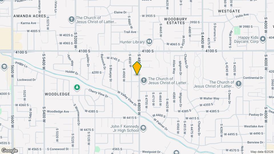 4218 S 4800 W Map and Location Details