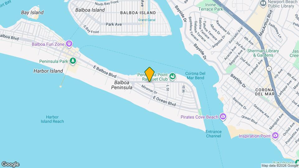 1621 E Balboa Blvd Mapa y Detalles de la Ubicación