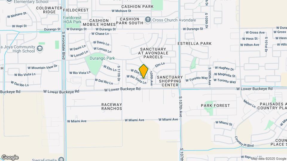 10962 W Rio Vista Ln Map and Location Details