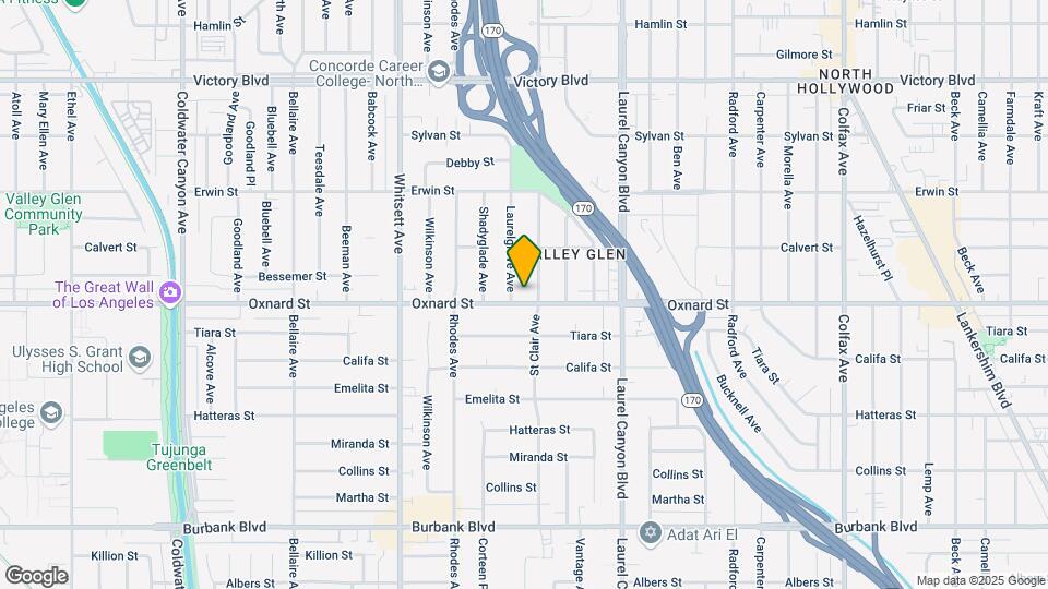 12249 Oxnard St Mapa y Detalles de la Ubicación