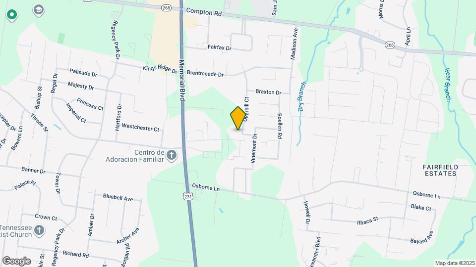 3019 Overhill Ct Map and Location Details