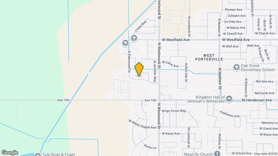 2540 W Porter Creek Ave Map and Location Details