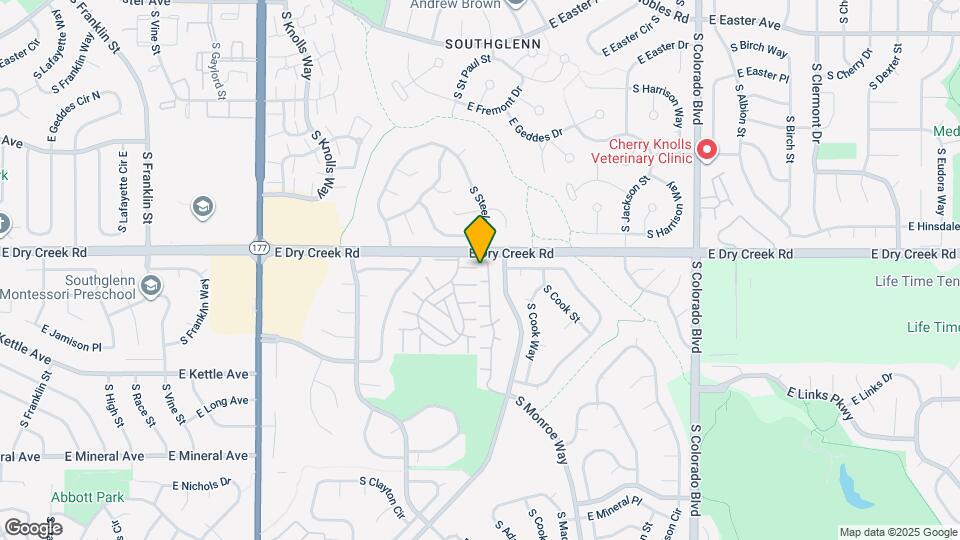 7507 S Steele St Map and Location Details