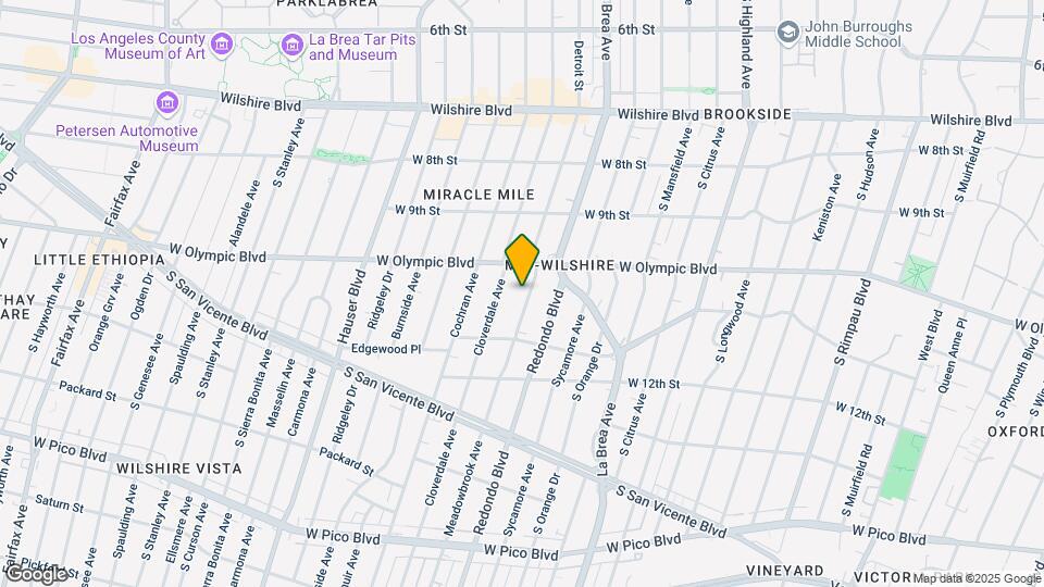 1033 Meadowbrook Ave, Unit 1/2 Map and Location Details