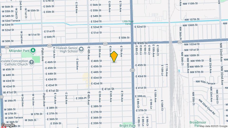 627 E 45th St Map and Location Details
