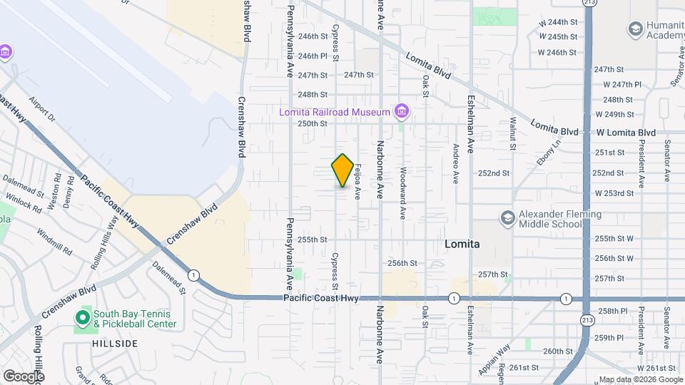 25316 Cypress St Map and Location Details