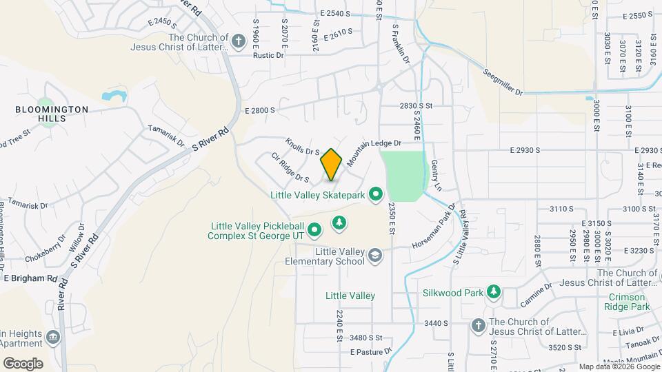 3038 Mountain Ledge Dr Map and Location Details
