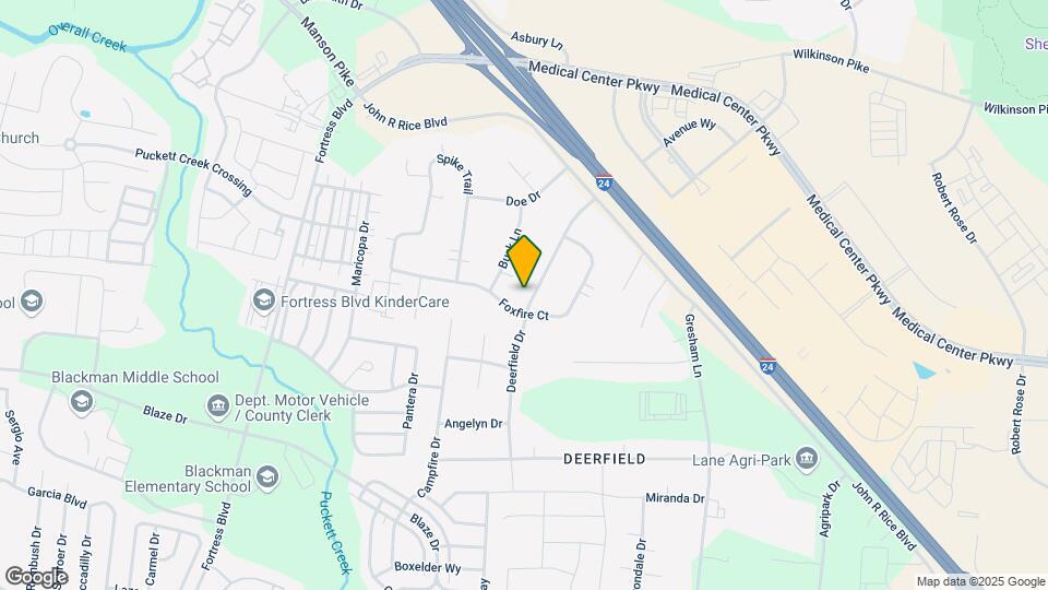 536 Deerfield Dr Map and Location Details