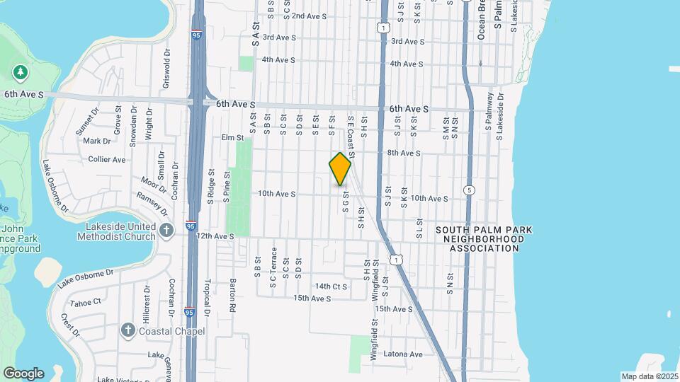 927 S G St Map and Location Details