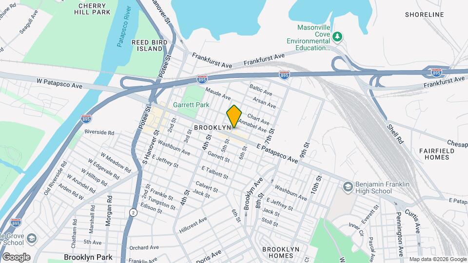 500 E Patapsco Ave Mapa y Detalles de la Ubicación