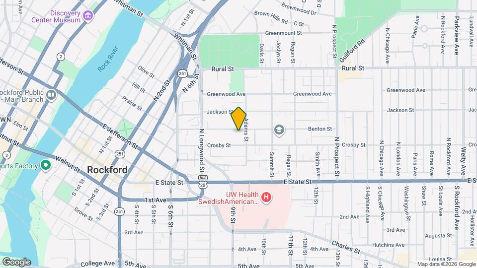 1233 Benton St Map and Location Details