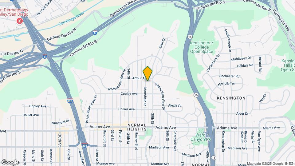 4965 Mansfield St Map and Location Details