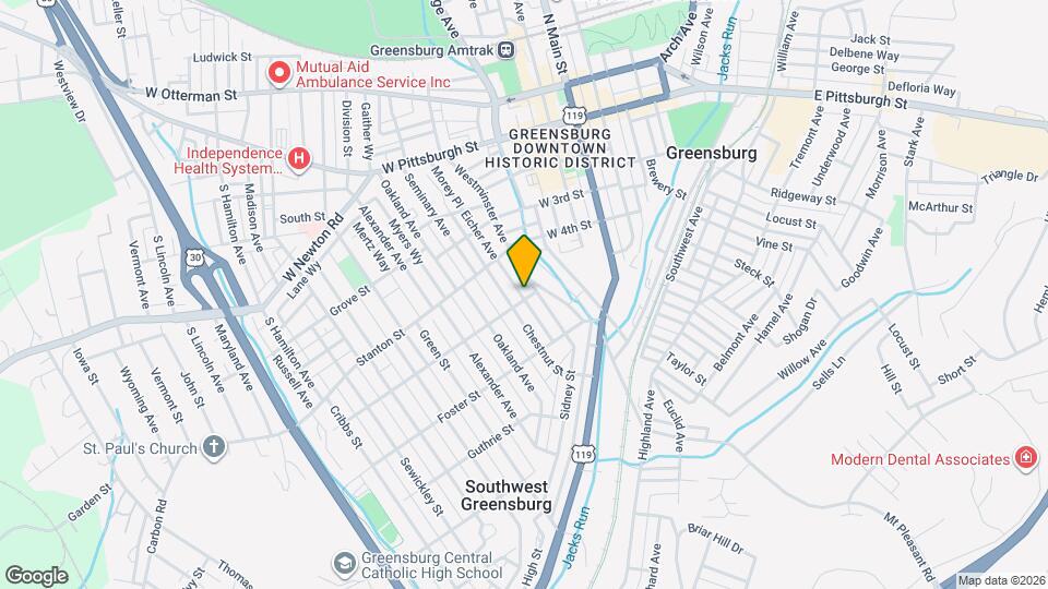 307 Brandon St Map and Location Details