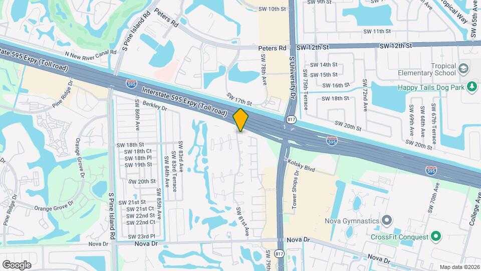 8020 SW 17th Pl Map and Location Details