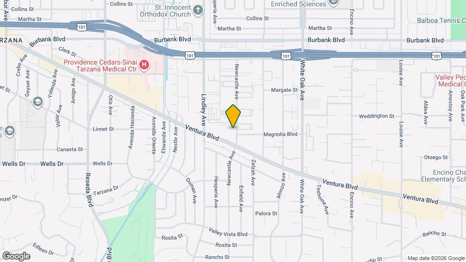 5237 Newcastle Ave, Unit 106 Mapa y Detalles de la Ubicación
