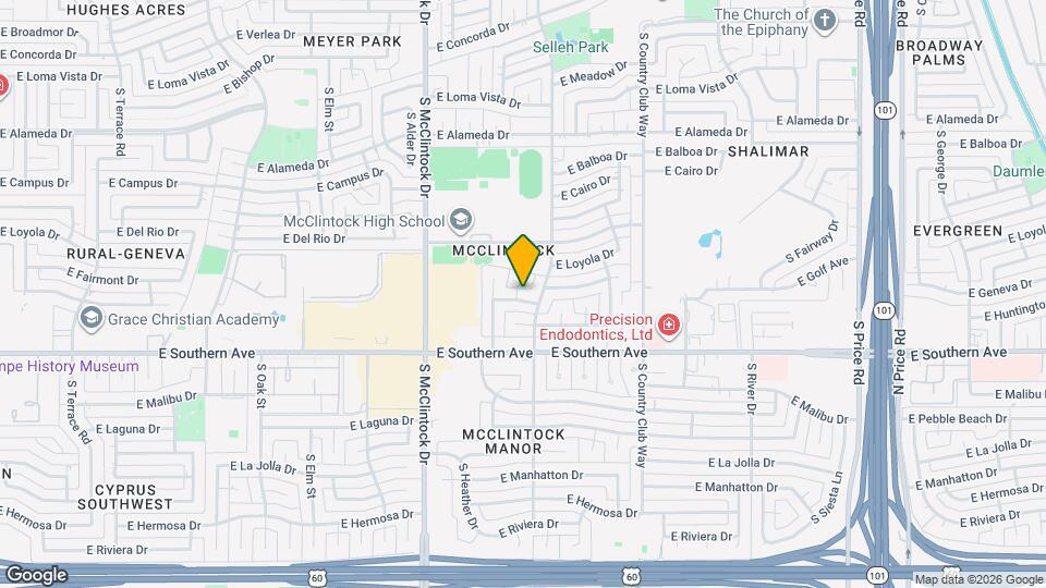 1874 E Geneva Dr Map and Location Details