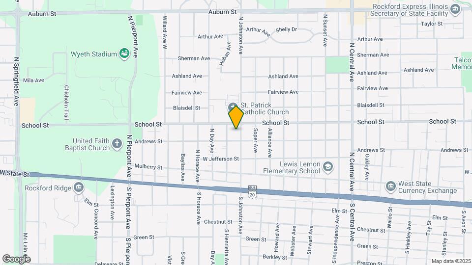 414 N Johnston Ave Map and Location Details