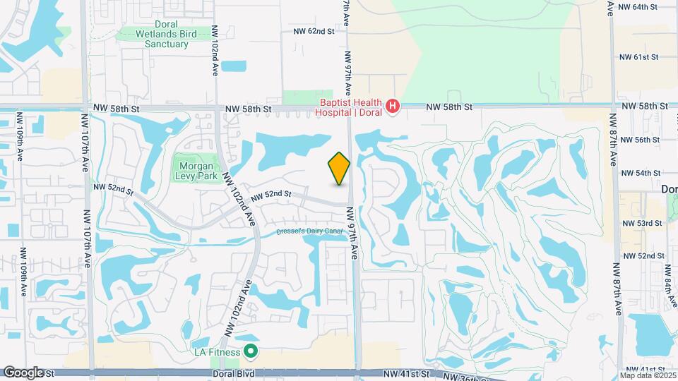9725 NW 52nd St Map and Location Details