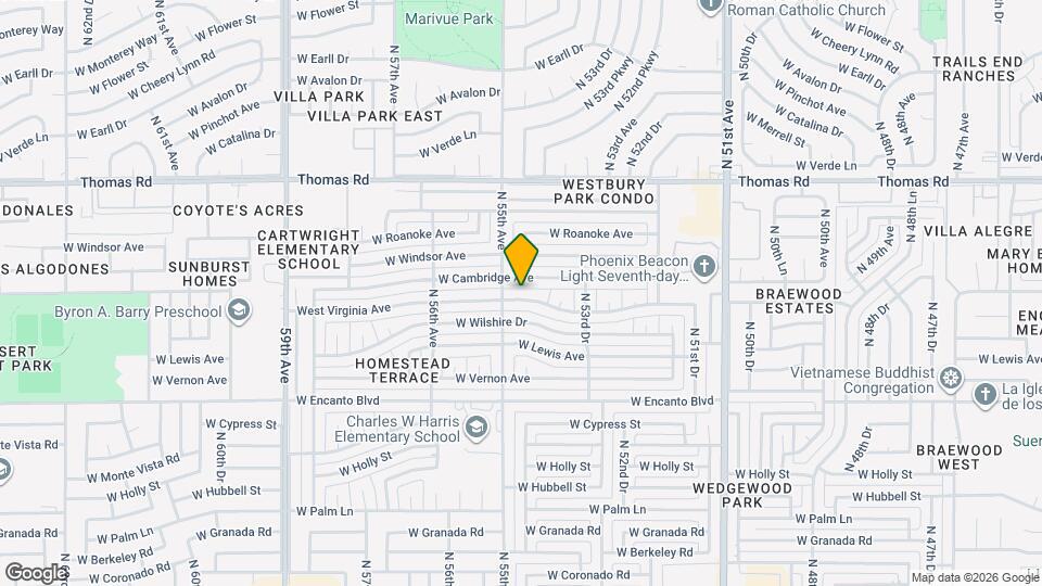 5440 W Virginia Ave Map and Location Details