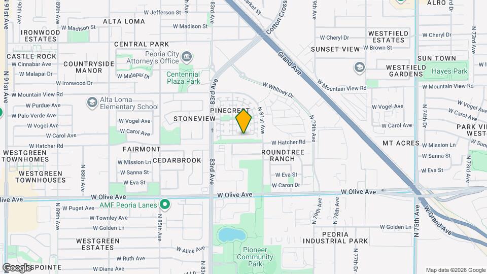 8183 W Carol Ave Map and Location Details