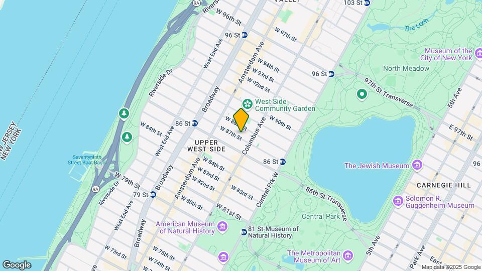 125 W 87th St Map and Location Details