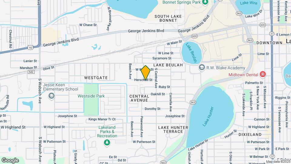 1240 Herschell St Map and Location Details