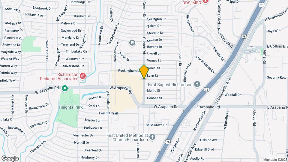 1051 Custer Rd Map and Location Details
