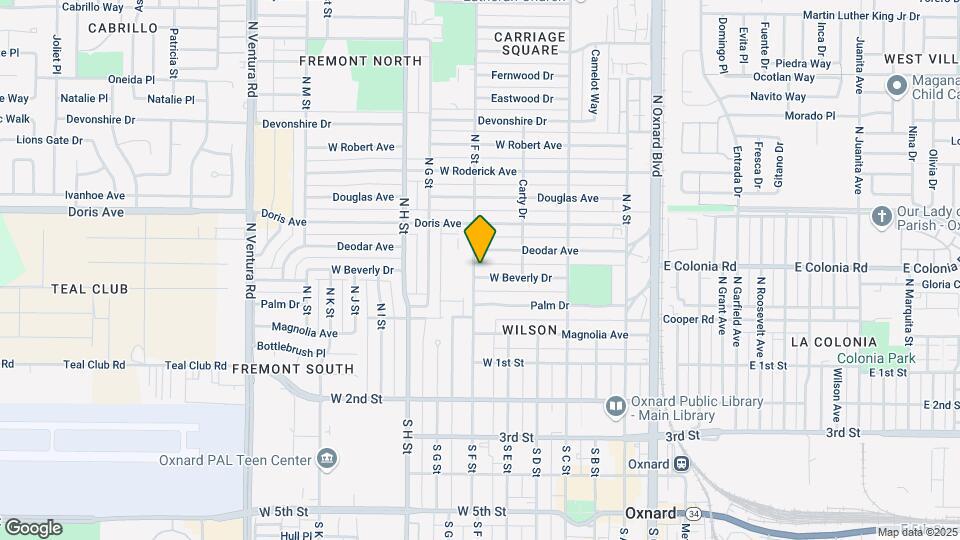 655 W Beverly Dr Map and Location Details