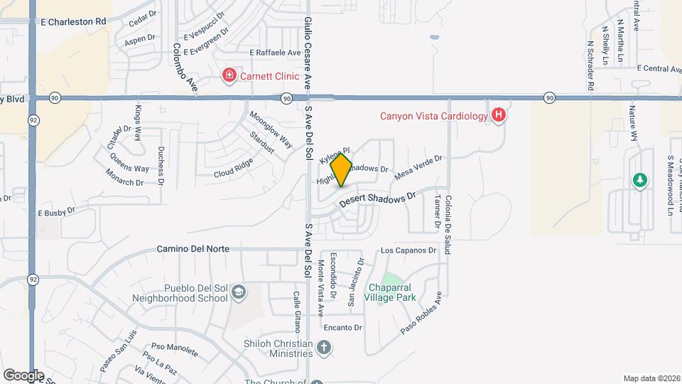 5304 Cedar Springs Dr Mapa y Detalles de la Ubicación