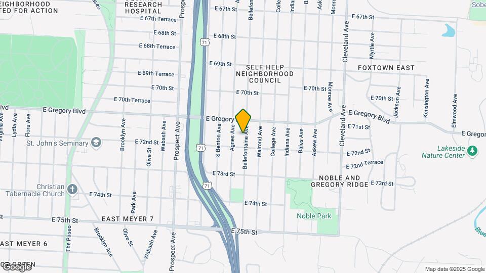 7132 Bellefontaine Ave Map and Location Details