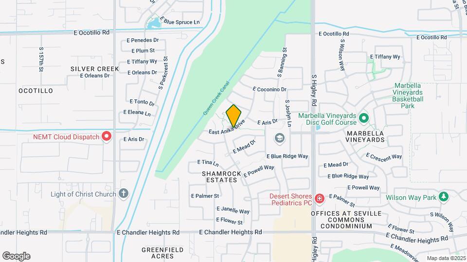 2867 East Anika Drive Map and Location Details