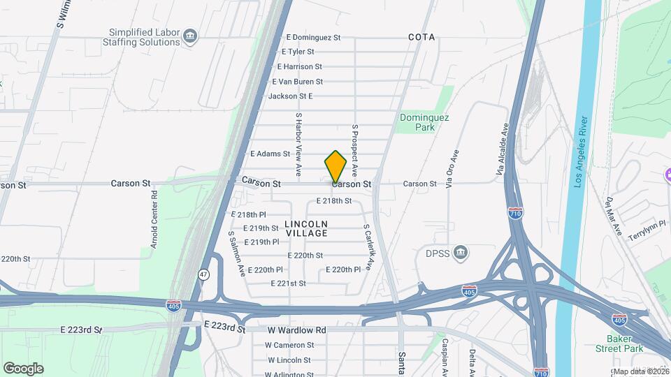 2650-2652 E Carson St Map and Location Details