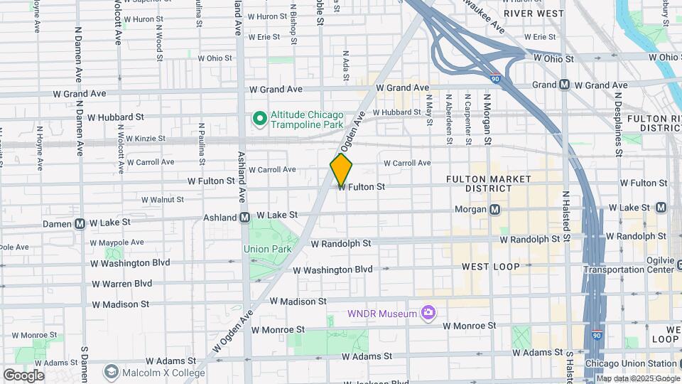 222 N Ada St Map and Location Details