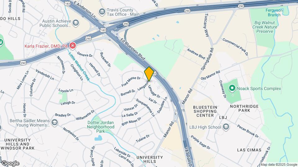 7301 Langston Dr Map and Location Details