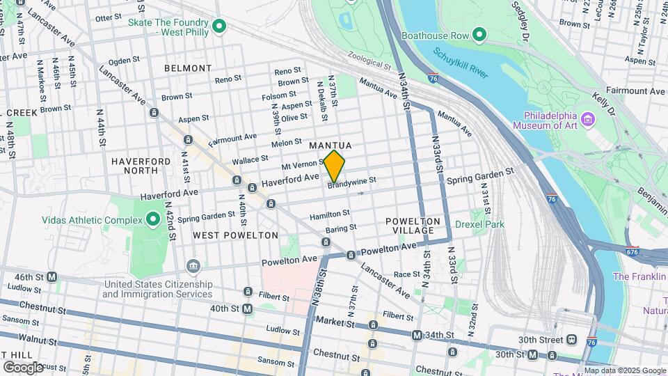 3722 Brandywine St Map and Location Details