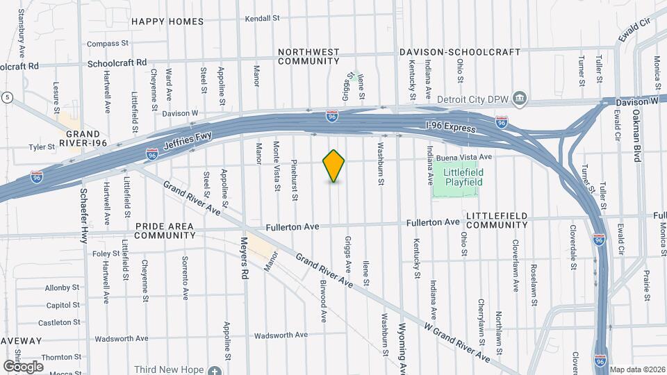 12722 Birwood St Map and Location Details