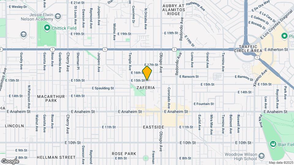 1490 Orizaba Ave Map and Location Details