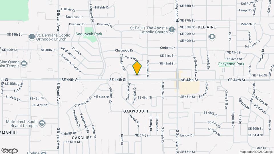 3920 Dentwood Terrace Map and Location Details