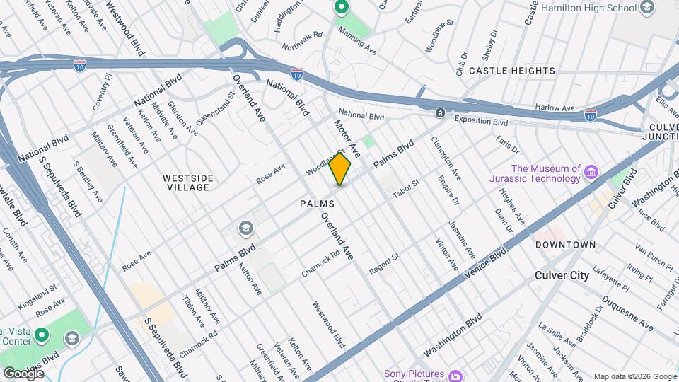 10524 Palms Blvd Mapa y Detalles de la Ubicación