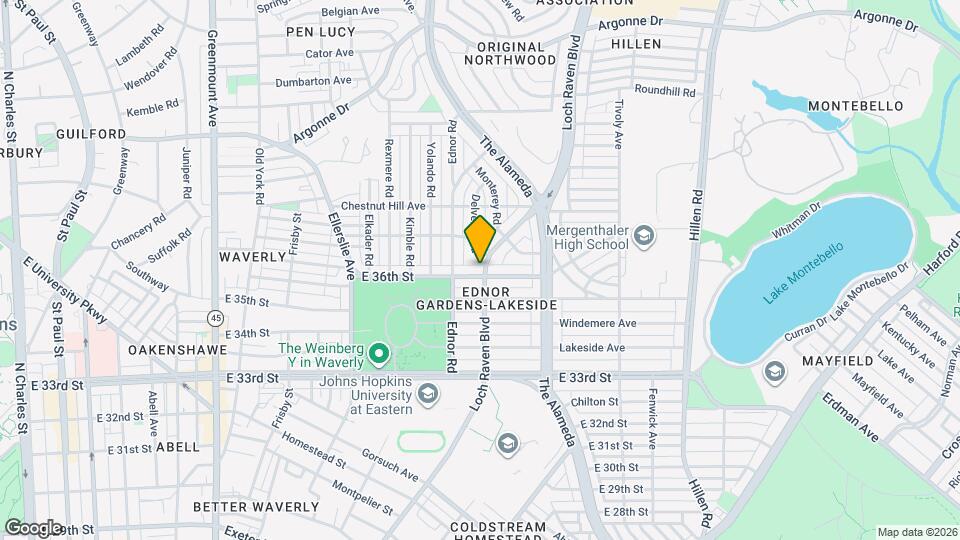 1210 E 36th St Mapa y Detalles de la Ubicación