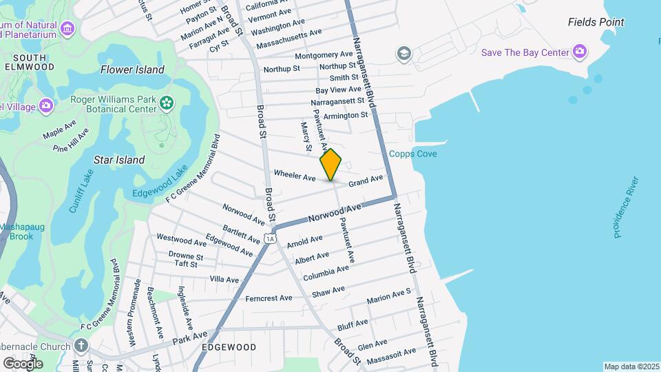 149 Grand Ave, Unit Second Floor Edgewood RI Map and Location Details