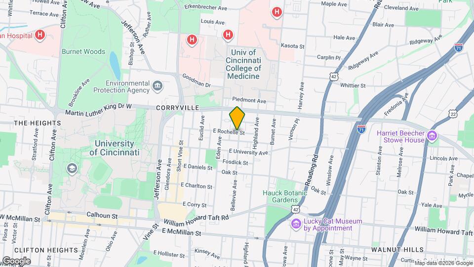 2927 Bellevue Ave Map and Location Details